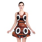 Happy Funny Poop Emoji Reversible Skater Dress