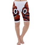 Happy Funny Poop Emoji Cropped Leggings 