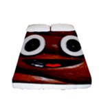 Happy Funny Poop Emoji Fitted Sheet (Full/ Double Size)