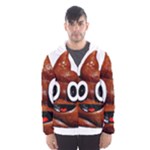 Happy Funny Poop Emoji Hooded Wind Breaker (Men)