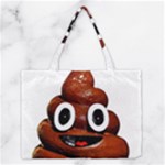 Happy Funny Poop Emoji Medium Tote Bag