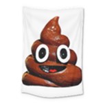 Happy Funny Poop Emoji Small Tapestry