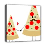 Fathers Day Pizza Mini Canvas 8  x 8  (Stretched)