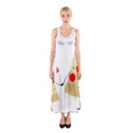 Fathers Day Pizza Sleeveless Maxi Dress