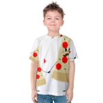 Fathers Day Pizza Kids  Cotton Tee