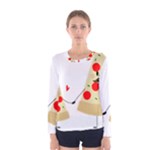 Fathers Day Pizza Women s Long Sleeve Tee