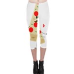 Fathers Day Pizza Capri Leggings 