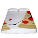 Fathers Day Pizza Fitted Sheet (King Size)