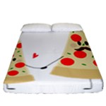 Fathers Day Pizza Fitted Sheet (California King Size)