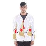 Fathers Day Pizza Hooded Wind Breaker (Men)