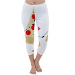 Fathers Day Pizza Capri Winter Leggings 