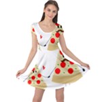 Fathers Day Pizza Cap Sleeve Dress