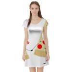 Fathers Day Pizza Short Sleeve Skater Dress