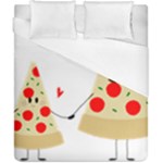 Fathers Day Pizza Duvet Cover (California King Size)