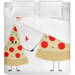 Fathers Day Pizza Duvet Cover Double Side (King Size)