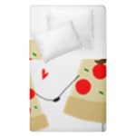 Fathers Day Pizza Duvet Cover Double Side (Single Size)