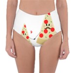 Fathers Day Pizza Reversible High-Waist Bikini Bottoms