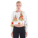 Fathers Day Pizza Cropped Sweatshirt