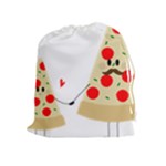 Fathers Day Pizza Drawstring Pouch (XL)