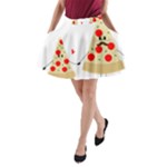 Fathers Day Pizza A-Line Pocket Skirt