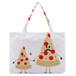 Fathers Day Pizza Zipper Medium Tote Bag