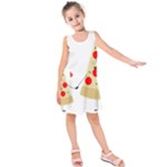 Fathers Day Pizza Kids  Sleeveless Dress