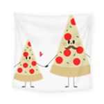 Fathers Day Pizza Square Tapestry (Small)