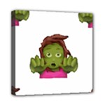 Emoji Zombie Woman Mini Canvas 8  x 8  (Stretched)