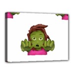 Emoji Zombie Woman Canvas 16  x 12  (Stretched)