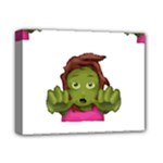 Emoji Zombie Woman Deluxe Canvas 14  x 11  (Stretched)