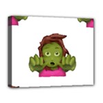 Emoji Zombie Woman Deluxe Canvas 20  x 16  (Stretched)