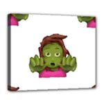 Emoji Zombie Woman Deluxe Canvas 24  x 20  (Stretched)