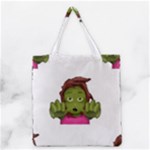 Emoji Zombie Woman Grocery Tote Bag