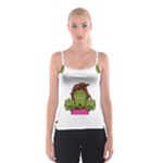 Emoji Zombie Woman Spaghetti Strap Top