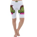 Emoji Zombie Woman Cropped Leggings 