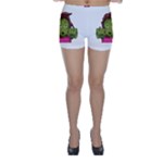 Emoji Zombie Woman Skinny Shorts