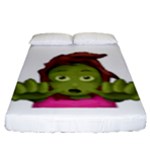 Emoji Zombie Woman Fitted Sheet (King Size)