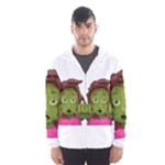 Emoji Zombie Woman Hooded Wind Breaker (Men)