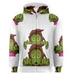 Emoji Zombie Woman Men s Zipper Hoodie