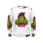 Emoji Zombie Woman Kids  Sweatshirt