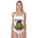 Emoji Zombie Woman Camisole Leotard 