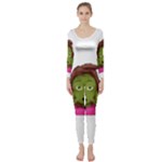 Emoji Zombie Woman Long Sleeve Catsuit