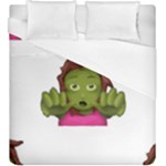 Emoji Zombie Woman Duvet Cover (King Size)