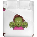 Emoji Zombie Woman Duvet Cover (California King Size)