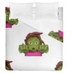 Emoji Zombie Woman Duvet Cover Double Side (Queen Size)