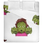 Emoji Zombie Woman Duvet Cover Double Side (California King Size)