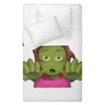 Emoji Zombie Woman Duvet Cover Double Side (Single Size)