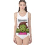 Emoji Zombie Woman One Piece Swimsuit