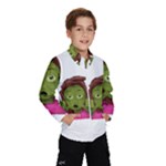 Emoji Zombie Woman Wind Breaker (Kids)