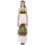 Emoji Zombie Woman Empire Waist Maxi Dress